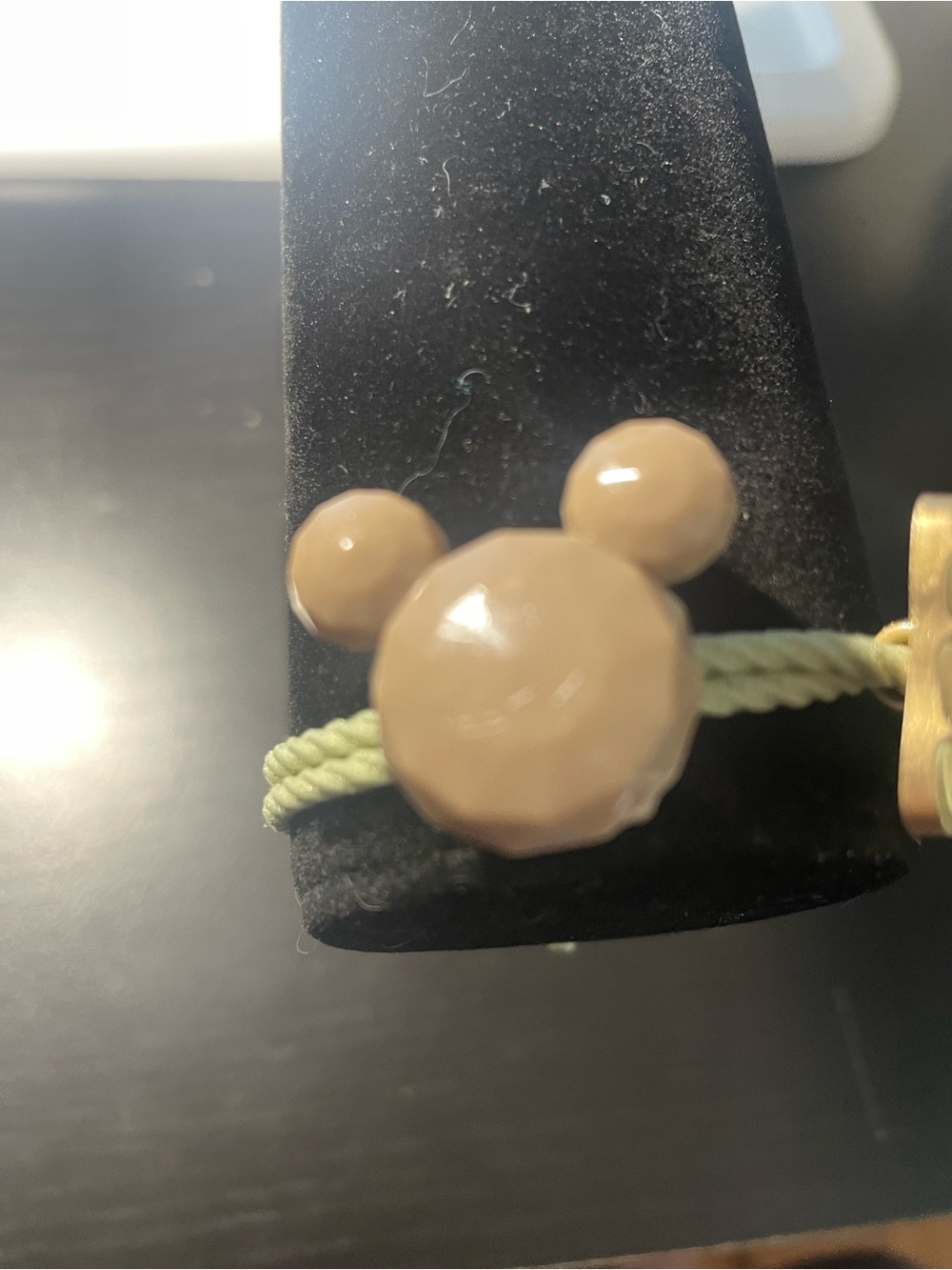 Kids Beige Character Cord Bracelet